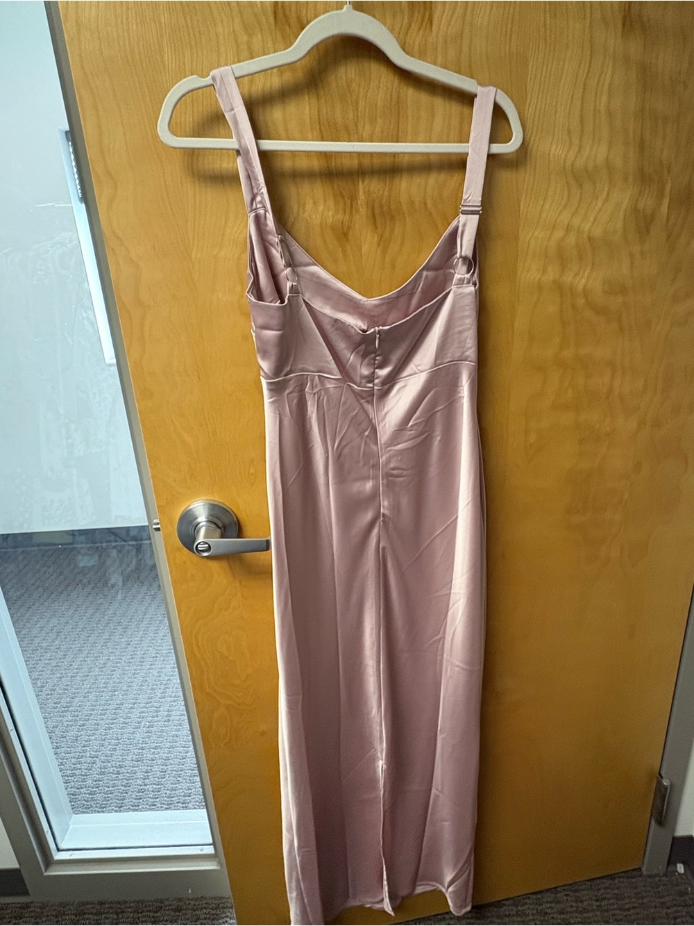 Petal & Pup Dusty Rose Satin Maxi Dress - Picture 4 of 4